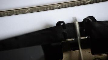 Typing the expression Best Regards with an old typewriter video