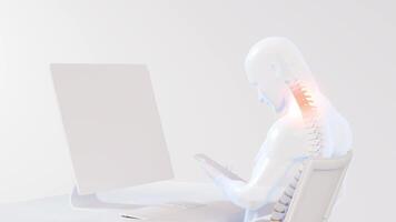 Posture changes while using computer and phone leading to neck pain video