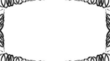 black frame animation video
