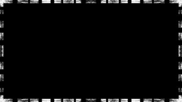 an animation of a white edge with black background video