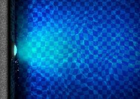 Transparent Clear Swimming Pool Top View Background with single led lights photo