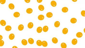 A pattern of yellow dots on a white background video