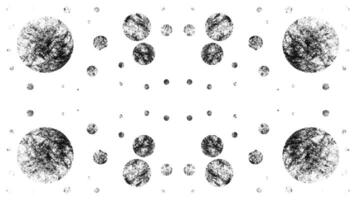 A black and white image of a circle with dots video
