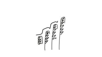 A drawing of a line of three lines video