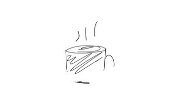A drawing of a can of soda with a straw video