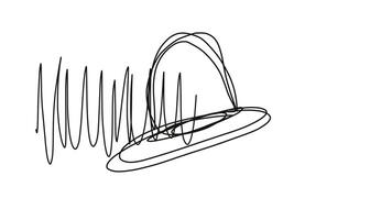 A drawing of a wave with a line drawn on it video