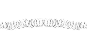 A line drawing of a spiral pattern video