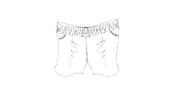 A drawing of a pair of shorts video