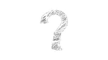 A drawing of a candy cane with a question mark on it video