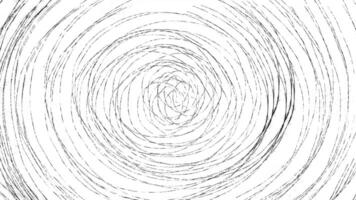A drawing of a circular pattern on a white background video