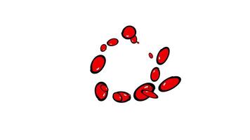 A red circle with a red dot in the middle video