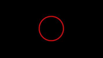 A black background with a red circle in the middle video