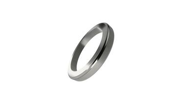 A ring with a thin, curved edge video