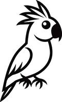 Illustrating Parrots Learn Art Techniques for Feather Details and Beak Shading vector
