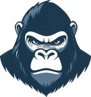 Gorilla Drawing Tutorial Learn to Sketch Realistic Primate Facial Features vector