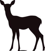 Illustrate Deer Silhouettes Learn Art Methods for Capturing Majestic Wildlife vector