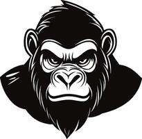 Illustrate Gorilla Faces Learn Art Methods for Expressive and Powerful Drawings vector