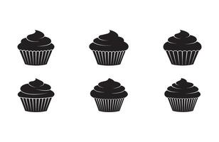 High-Quality Cupcake Graphics for Digital Art and Crafting Projects vector