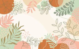 Spring background simple modern style with copy space vector