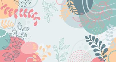 Hand drawn spring background beautiful for design vector