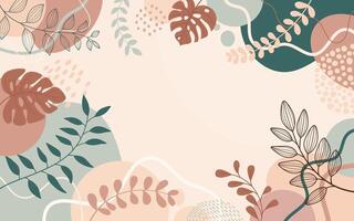 Spring background design templates in simple modern vector