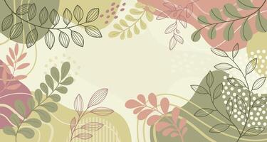 Spring leaves background for design vector