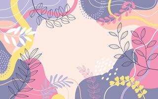 Color splash simple modern style with spring background vector