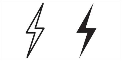 Thunder Bold Lightning Flash icons, Lightning bolt icon. lightning logo electric, set of thunder and lightnings. Lightning bolt signs, Lightnings icon set illustration. vector