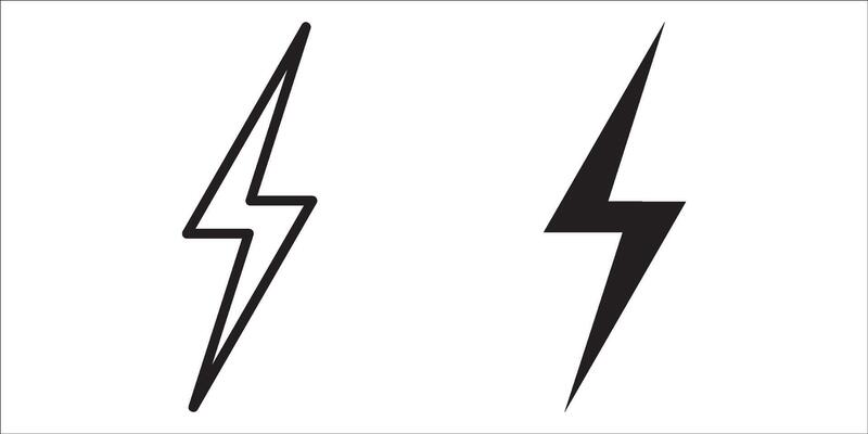 Thunder Bold Lightning Flash icons, Lightning bolt icon. lightning logo electric, set of thunder and lightnings. Lightning bolt signs, Lightnings icon set illustration.