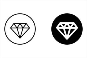 Set of diamonds line in a flat icons style. Abstract black diamond collection icons. Gemstone icons in a linear minimal style. icon logo design diamonds. Set diamonds logo silhouette. EPS 10 vector
