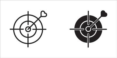 Target Icon . symbol for web site Computer and mobile . vector