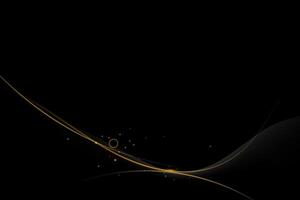 Abstract gold luxury background. Element with gold light glow effect, texture, black gradient color vector