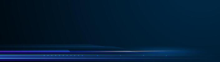 Abstract lines pattern and motion blur over dark blue background vector