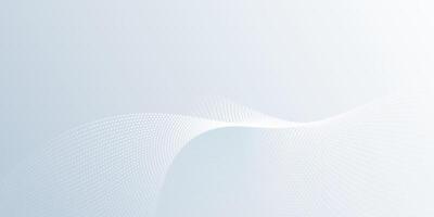 Dots and wave lines pattern on white, gray color background vector