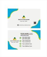 Unique visiting card design art vector