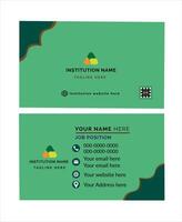 Unique visiting card design vector