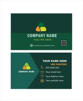 Business card design with QR codes vector