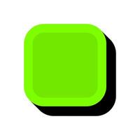 Rectangle UI element. Modern rounded rectangle. Flat design element asset. vector