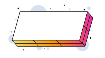Rectangle element. Creative contemporary concept. Popular element. vector