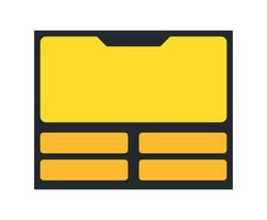 Quiz and game show template. Question and answers. vector