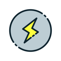 Design Illustration graphic of fast symbol icon with colored outline style. Suitable for UI, mobile design, web design, etc. Transparent background. png