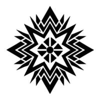a black and white design of a star with a star pattern vector