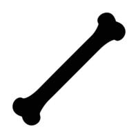 a black and white bone icon on a white background vector