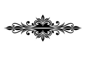 horizontally symmetrical decorative element. vector