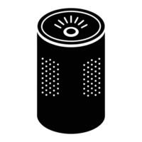 an empty can of beer on a white background vector
