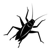 a black and white silhouette of a bug vector