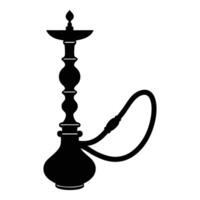 hookah illustration white background. vector