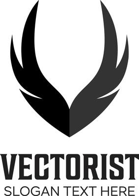 initial v with mask idea logo design