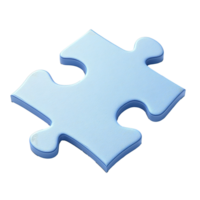 Puzzle Piece Representing Connection and Problem Solving Isolated on the Transparent Background png