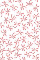 Pink dragonfly pattern fabric on white background. Animal wrapping paper vector
